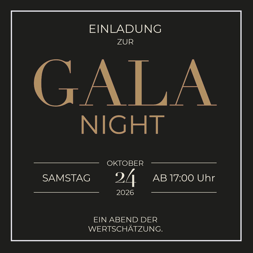Gala Night - Ein Abend der Wertschätzung